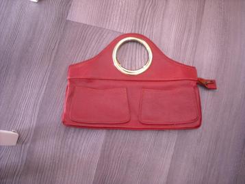 grote handtas aangekocht 1970-roestbruine kleur-1euro