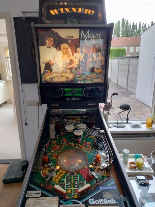 MonteCarlo flipperkast compleet met Topper, Verzamelen, Automaten | Flipperkasten, Gebruikt, Elektronisch, Flipperkast, Gottlieb