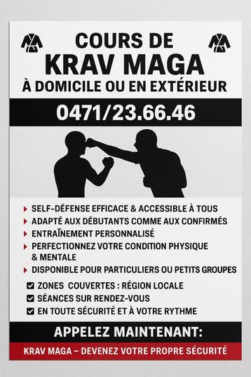 Krav maga Cours Privé beschikbaar voor biedingen