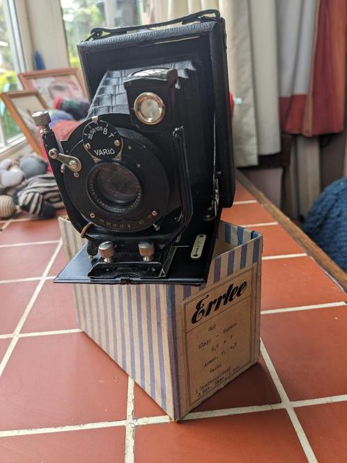 Appareil photo Errtee (Romain Talbot) klap camera à plaque, Verzamelen, Foto-apparatuur en Filmapparatuur, Fototoestel, Voor 1940