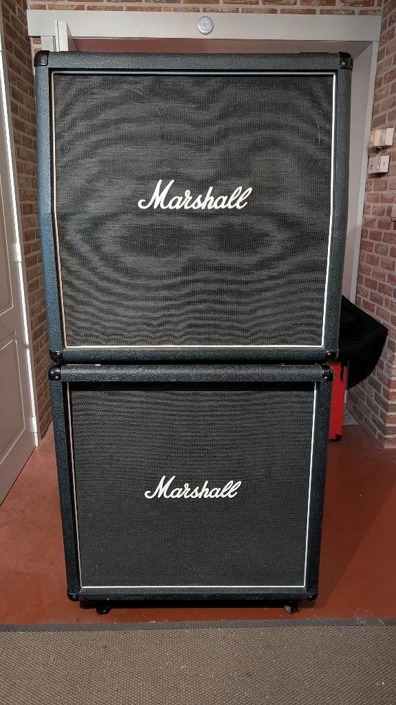 Matching set - stack Marshall cabs 1978-1979, Musique & Instruments, Amplis | Basse & Guitare, Utilisé, Guitare, 100 watts ou plus