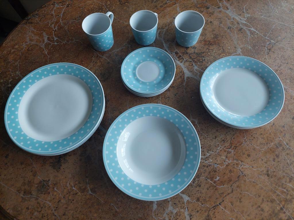 Service de table (4p) incomplet BLOKKER ou CASA, Maison & Meubles, Cuisine | Vaisselle, Comme neuf, Enlèvement