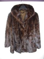 Echte vintage korte bontjas / pelsmantel, Kleding | Dames, Jassen | Winter, Ophalen of Verzenden, Zo goed als nieuw, Bruin