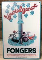 FONGERS Metalen Wandbord naar oude fiets reclame affiche, Envoi, Neuf