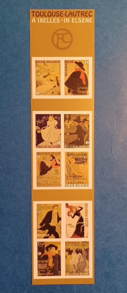 10 Nieuwe Postzegels 'BE' : Henri De Toulouse-Lautrec In Els, Postzegels en Munten, Postzegels | Europa | België, Postfris, Postfris
