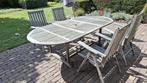 Tuinset teaken Royal Arrow (tafel 2 lengtes), Tuin en Terras, Ophalen, Zo goed als nieuw, Tuinset