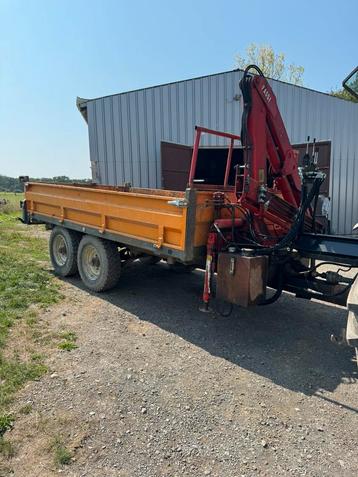 Benne - tribenne avec grue fassi, Articles professionnels, Enlèvement