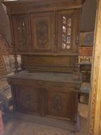 Mechelse  kast  in  massief  eik, Huis en Inrichting, Ophalen, Gebruikt, 100 tot 150 cm, 200 cm of meer
