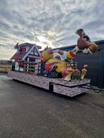 Carnavals praalwagen Prijswinnende Koe met kip poppen, Ophalen, Zo goed als nieuw