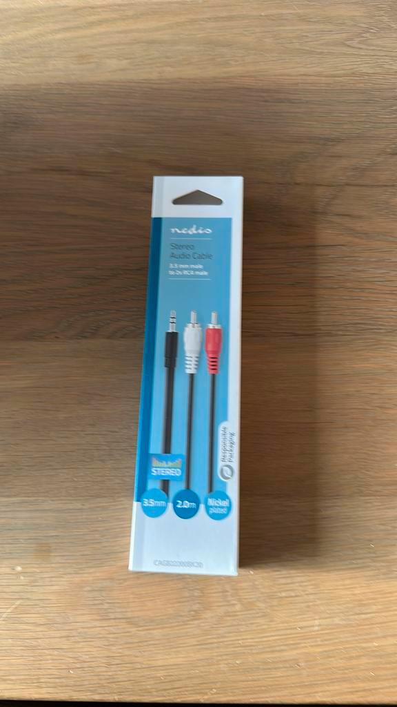 Nedis CAGB22200BK20, TV, Hi-fi & Vidéo, Câbles audio & Câbles de télévision, Neuf, Enlèvement ou Envoi