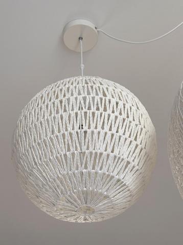 Trendy witte touw bollamp diameter 40cm NIEUW! beschikbaar voor biedingen