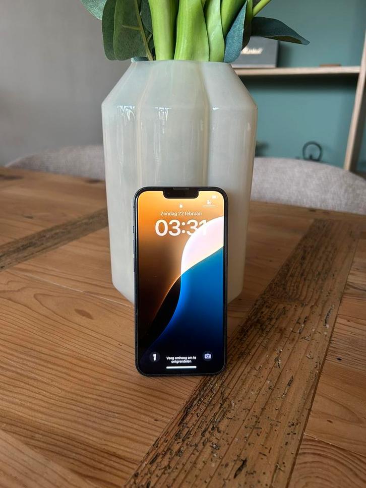 iPhone 13 128GB zwart, Télécoms, Téléphonie mobile | Apple iPhone, Utilisé, 128 GB, Sans abonnement, Sans simlock, iPhone 13, Noir