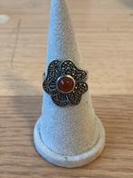 Prachtige zilveren carneool ring maat 19, Handtassen en Accessoires, Ringen, Overige kleuren, 20 of groter, Nieuw, Ophalen of Verzenden