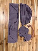 Setje: sjaal, muts & wanten strass, Kinderen en Baby's, Babykleding | Mutsen, Sjaals en Wanten, Ophalen of Verzenden, Zo goed als nieuw