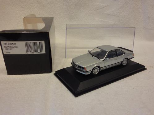 BMW 635 Csi E24 Silver Minichamps 1:43 1982-1987 430 025120, Hobby & Loisirs créatifs, Voitures miniatures | 1:43, Utilisé, Voiture