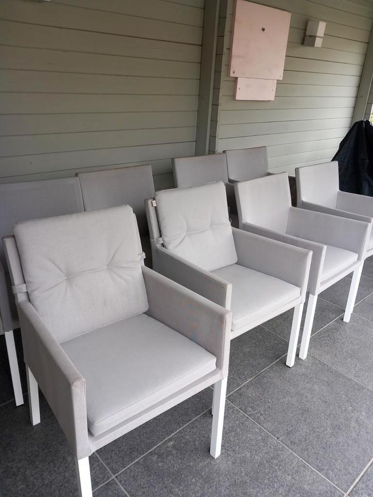Tuinstoelen, Tuin en Terras, Tuinsets en Loungesets, Gebruikt, 8 zitplaatsen, Stoel, Ophalen