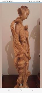 Prachtig Chinees beeldje van 47 cm hoog met signatuur, Antiek en Kunst, Ophalen of Verzenden
