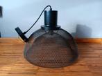 Zwarte moderne hanglamp in draadmetaal, Ophalen of Verzenden, Zo goed als nieuw, Metaal, Modern