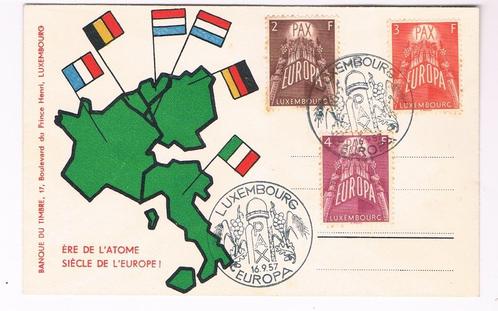 Luxemburg: Europa 1957 (PAX): FDC voor 13 Euro, Postzegels en Munten, Postzegels | Europa | Overig, Gestempeld, Luxemburg, Ophalen of Verzenden