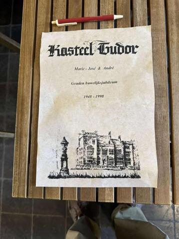 Menu du château Tudor 1998, Enlèvement ou Envoi, Autres types
