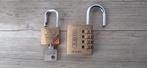 2 hangsloten, Doe-het-zelf en Bouw, Hang- en Sluitwerk, Ophalen of Verzenden, Slot