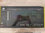 Corsair K95 RGB Platinum Cherry MX Brown (QWERTY), Computers en Software, Ophalen, Gebruikt, Qwerty, Bedraad