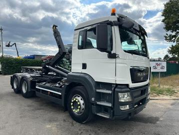 MAN TGS 28.360 6x2 HOOKLIFT 21T HIAB MULTILIFT XR21-S51 - LI beschikbaar voor biedingen