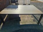Stevige grote tuintafel met stenen blad afmetingen zijn 150, Tuin en Terras, Ophalen, Zo goed als nieuw