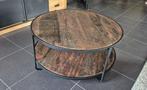 Industrieel/ landelijk salontafel rond, Ophalen, 50 tot 100 cm, Rond, 50 tot 100 cm