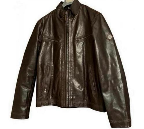 Timberland lederen jas Donker bruin silver rated tannery xl, Kleding | Heren, Jassen | Winter, Zo goed als nieuw, Bruin, Ophalen of Verzenden