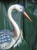 reiger in smeedijzer van kleur, natuurlijke grootte!, Tuin en Terras, Ophalen, Nieuw, Metaal, Dierenbeeld