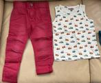 Ensemble pantalon, t-shirt et chemise jean…. 3 ans, Ophalen, Zo goed als nieuw, Broek