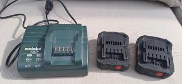 Metabo SC60 plus Lader + 2 batterijen , prima staat beschikbaar voor biedingen