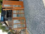 deur 2,15x90 2ramen 122x96, Doe-het-zelf en Bouw, Ophalen, Gebruikt