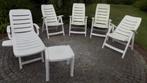 set tuinstoelen, Tuin en Terras, Tuinstoelen, Ophalen, Gebruikt, Kunststof, Verstelbaar