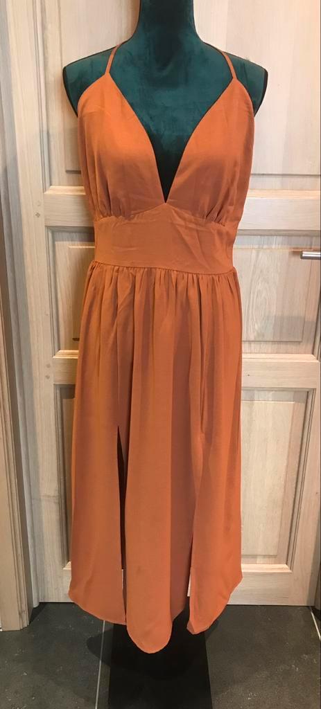 Jurk maat L, Kleding | Dames, Jurken, Nieuw, Maat 42/44 (L), Bruin, Ophalen of Verzenden