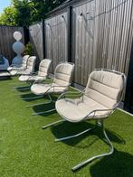 5 vintage Gastone Rinaldi stoelen, Overige kleuren, Ophalen of Verzenden, Zo goed als nieuw, Vijf, Zes of meer stoelen