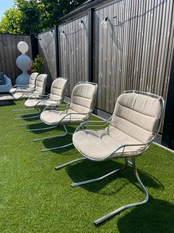 5 vintage Gastone Rinaldi stoelen beschikbaar voor biedingen