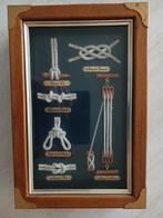 Boite à clefs en bois avec des nœuds marins sur la porte, Maison & Meubles, Enlèvement, Comme neuf