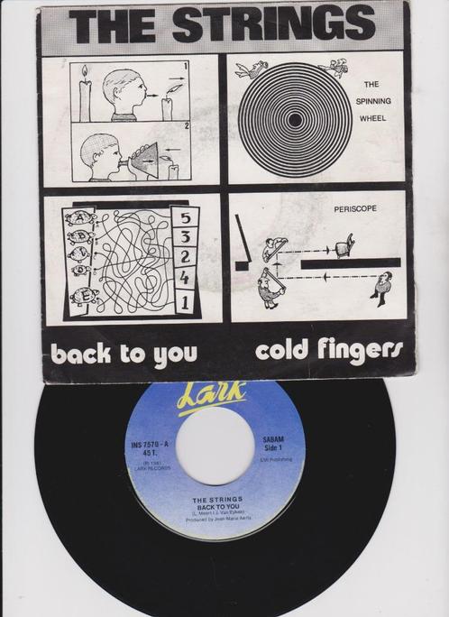 The Strings – Back To You  1981  New Wave Power Pop, CD & DVD, Vinyles Singles, Utilisé, Single, Pop, 7 pouces, Enlèvement ou Envoi