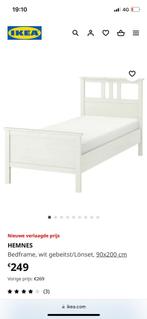 Eenpersoonsbed Ikea, Huis en Inrichting, Slaapkamer | Bedden, Gebruikt, Eenpersoons, Wit, Hout