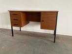 Vintage mid-century bureau teakfineer retro, Huis en Inrichting, Bureaus, Ophalen, Gebruikt, Bureau
