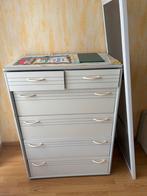 Bed, nachtkastje en lage kast 1m20 breed, Ophalen, Zo goed als nieuw