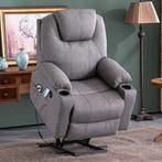 Sta-Op-Stoel Massage Fauteuil Relax Stoel Verwarmd Antraciet, Sport en Fitness, Massageproducten, Verzenden, Nieuw
