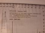 US ARMY GTA-5-2-9 kaart schaal instrument 1978, Verzenden