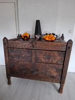 Prachtige oude buffetkast uit teak, Antiek en Kunst, Ophalen