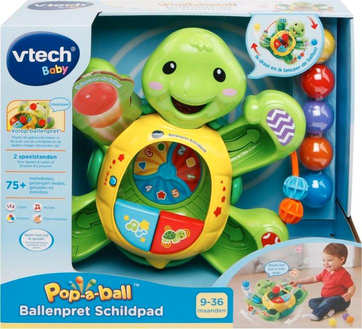 VTech baby ballenpret schildpad, Enfants & Bébés, Jouets | Jouets de bébé, Comme neuf, Autres types, Avec lumière, Sonore, Enlèvement