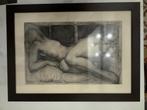 Original Drawing by Joan Castejon, Female Nude, Ophalen, Nieuw