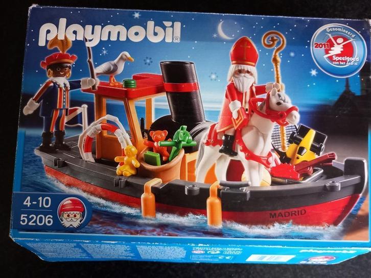 Playmobil Stoomboot van Sinterklaas en Piet, Kinderen en Baby's, Speelgoed | Playmobil, Zo goed als nieuw, Complete set, Ophalen of Verzenden
