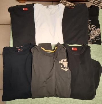 Lot 7 t-shirts homme taille L beschikbaar voor biedingen